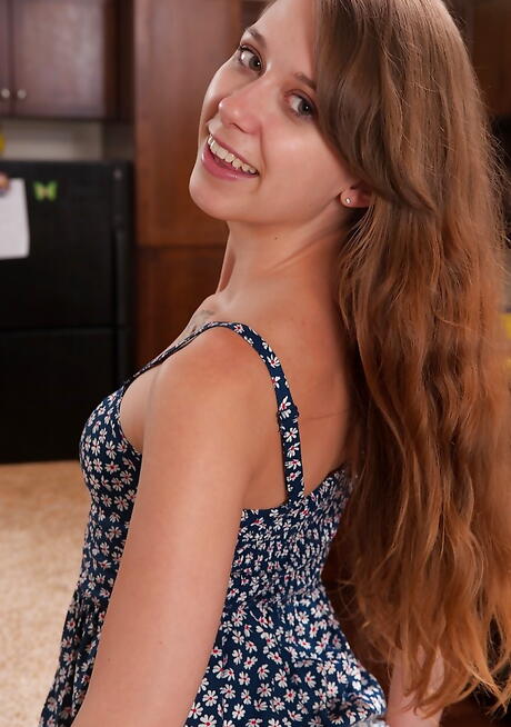 Sexy american cutie Zoey Laine in undies in nasty foot fetish 